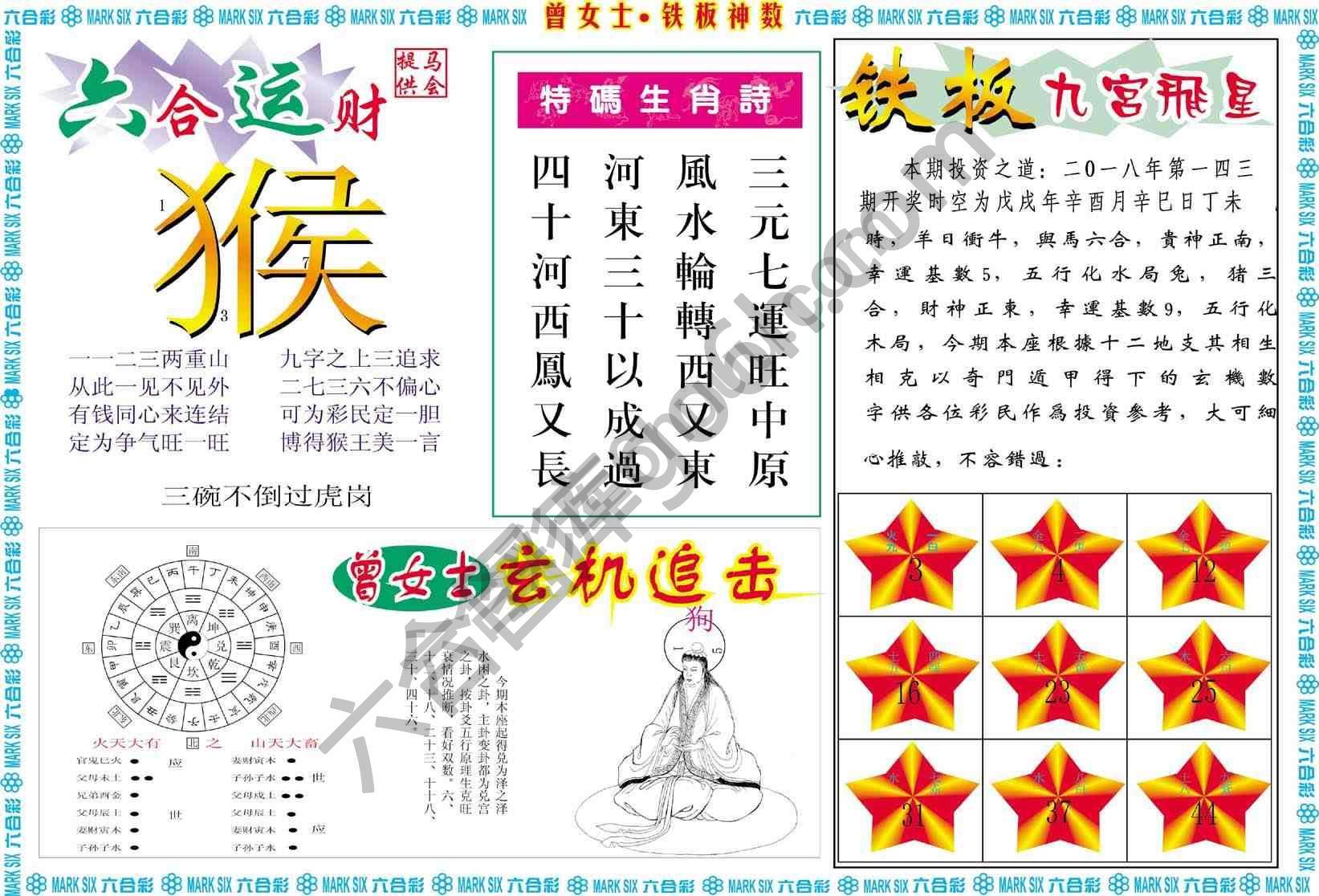 曾女士铁板神数