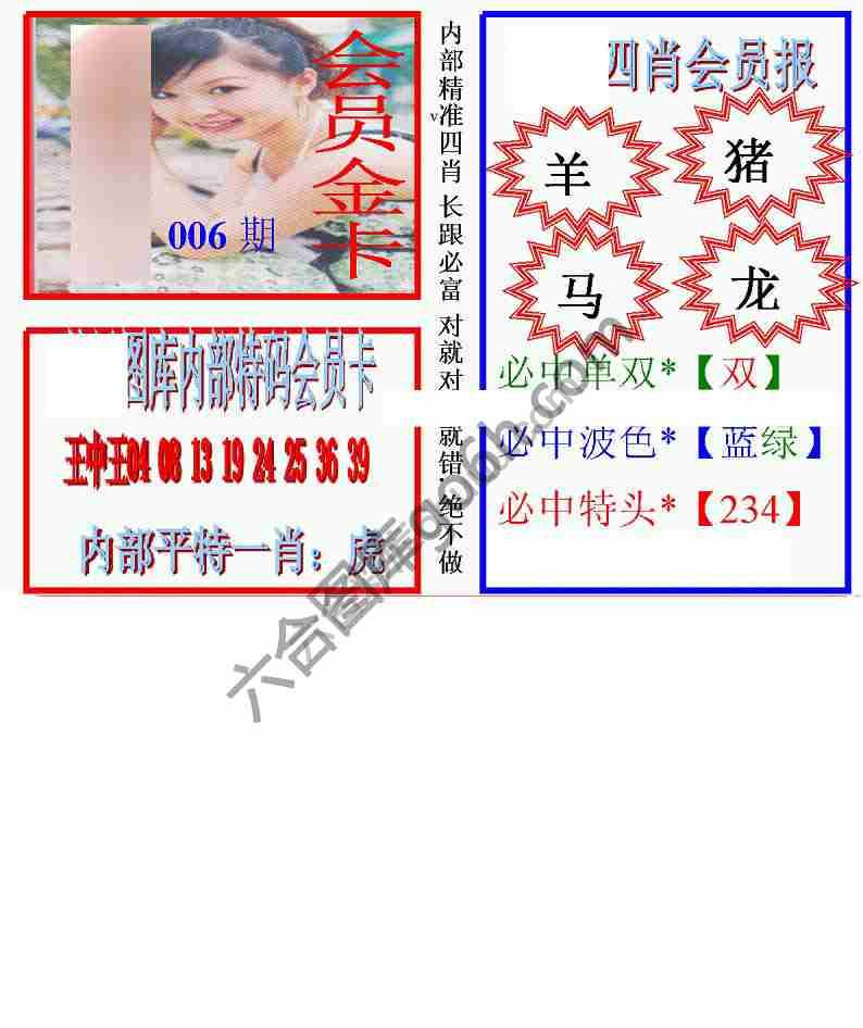 马经四肖会员报