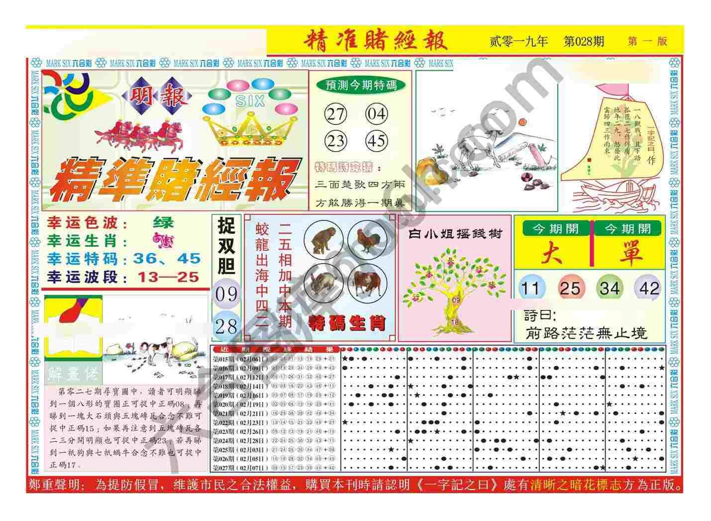 精准赌经报