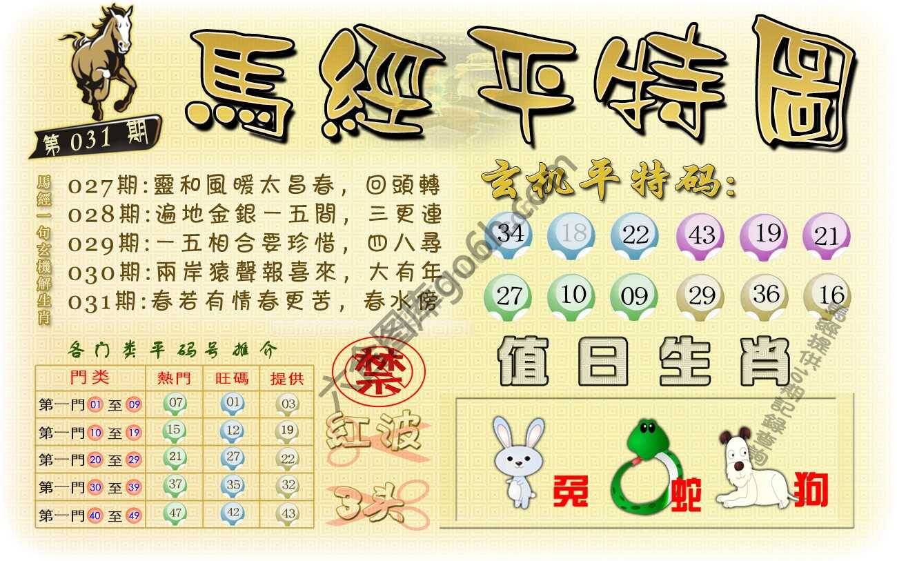马经平特图