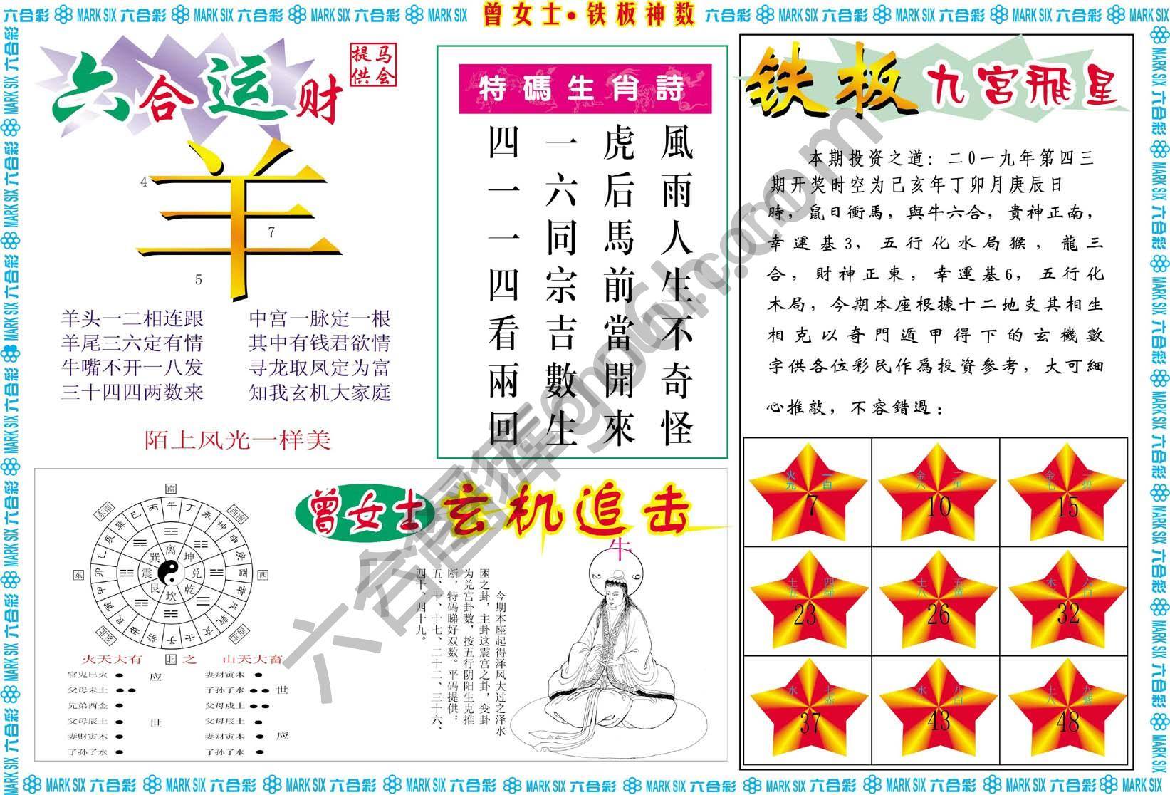 曾女士铁板神数