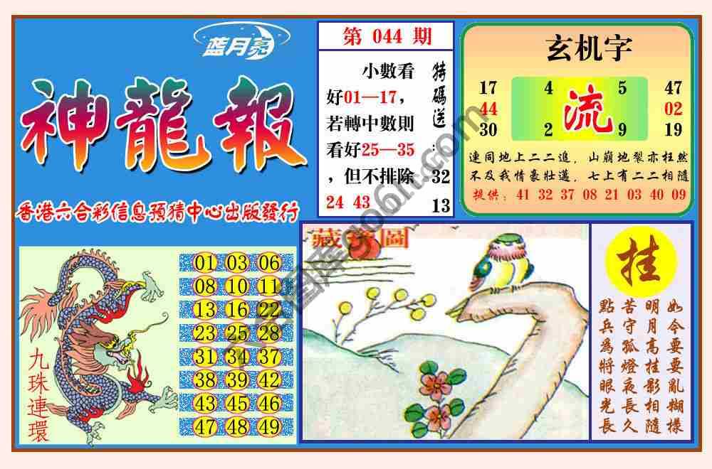 蓝月亮神龙报