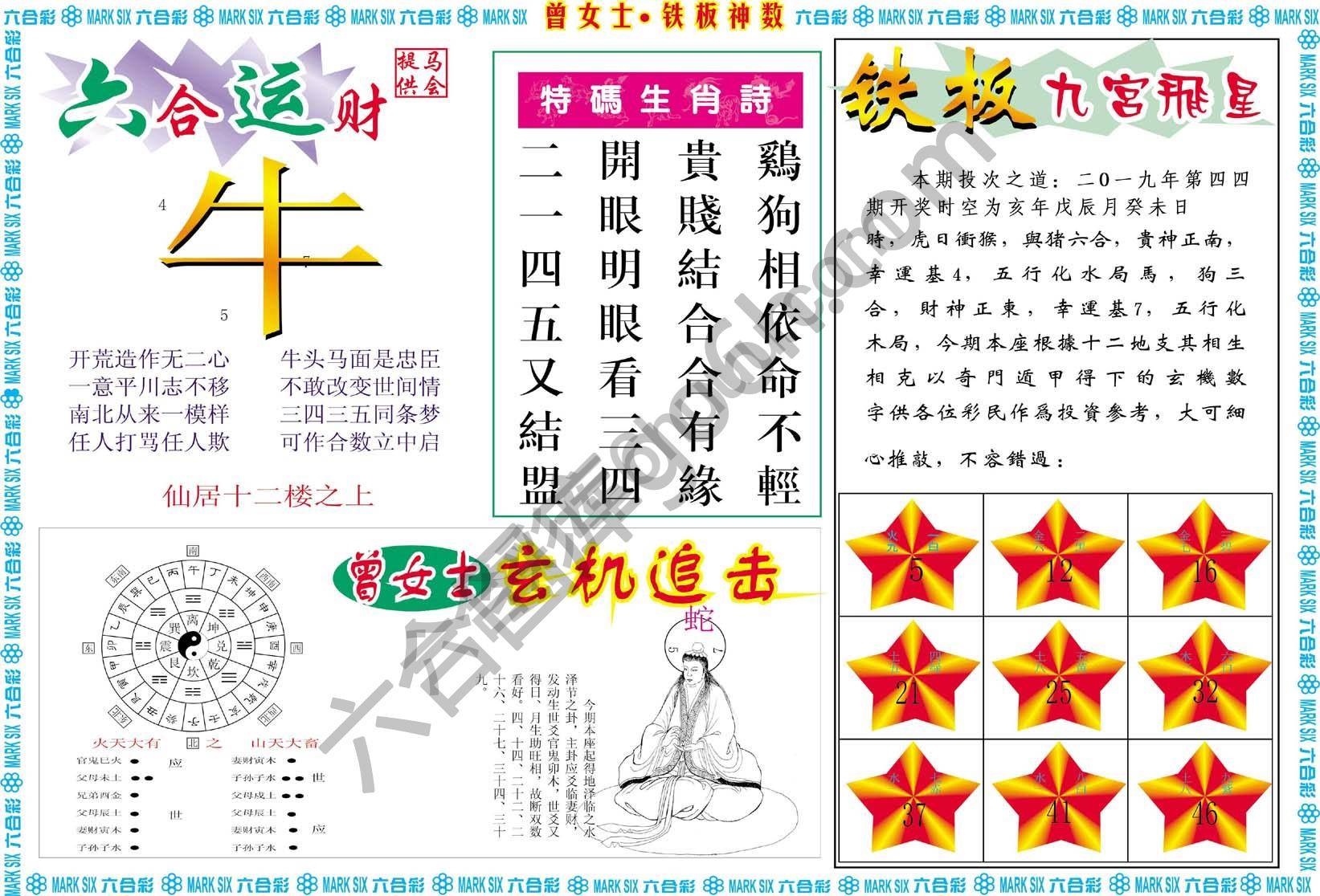 曾女士铁板神数