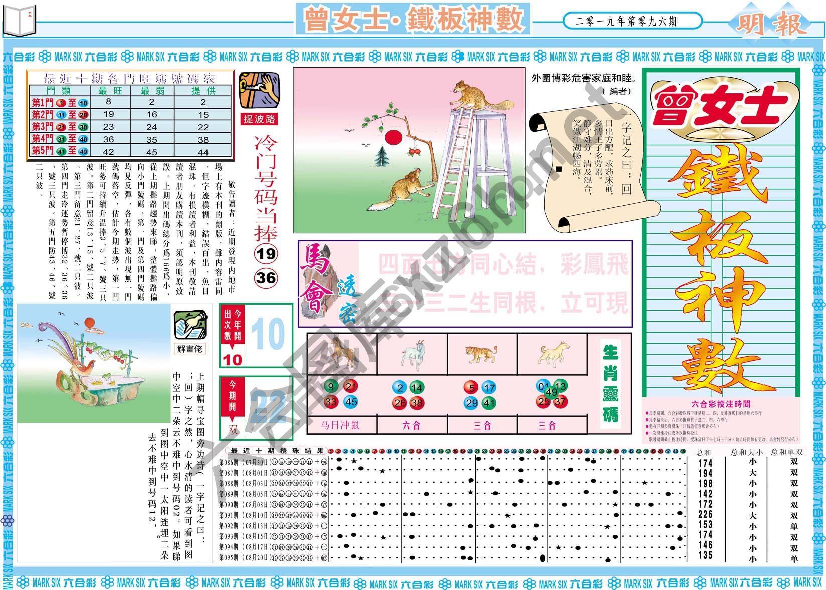 曾女士铁板神数