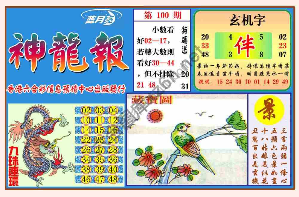 蓝月亮神龙报