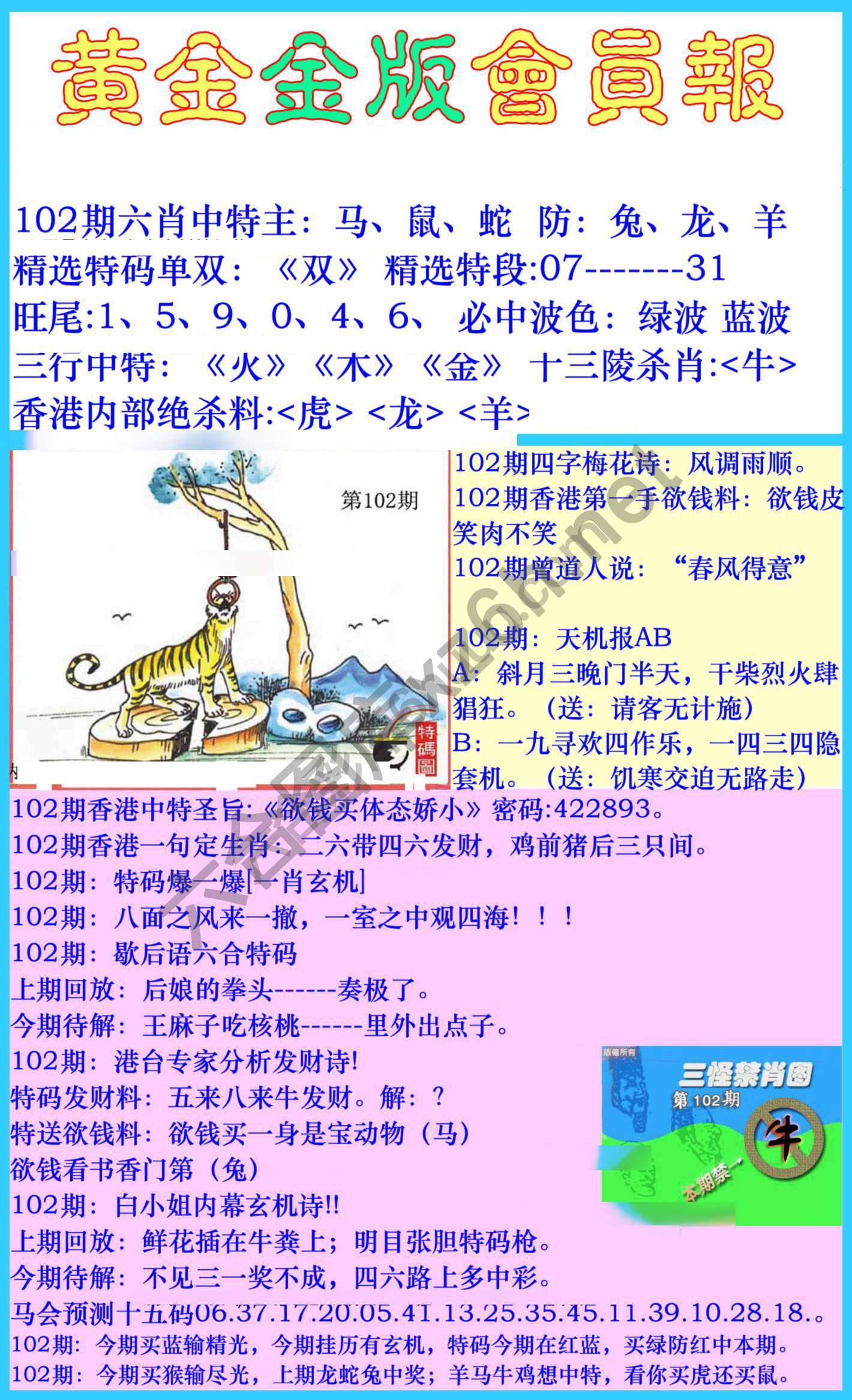 黄金金版会员报