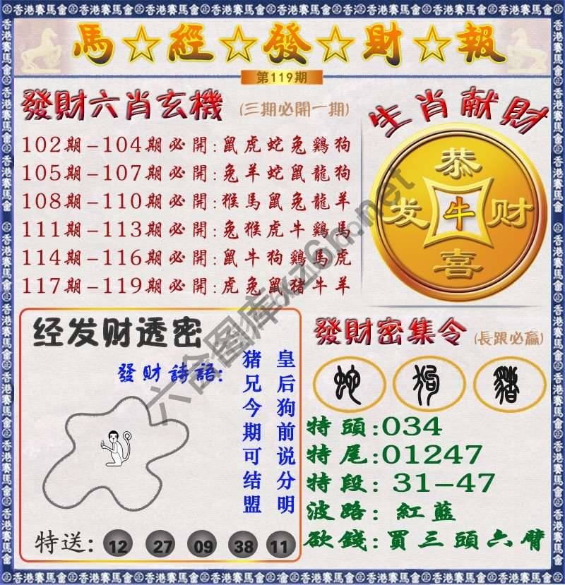 马经发财报