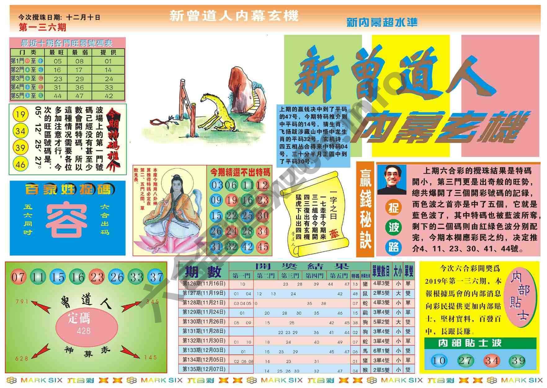 新曾道人内幕玄机