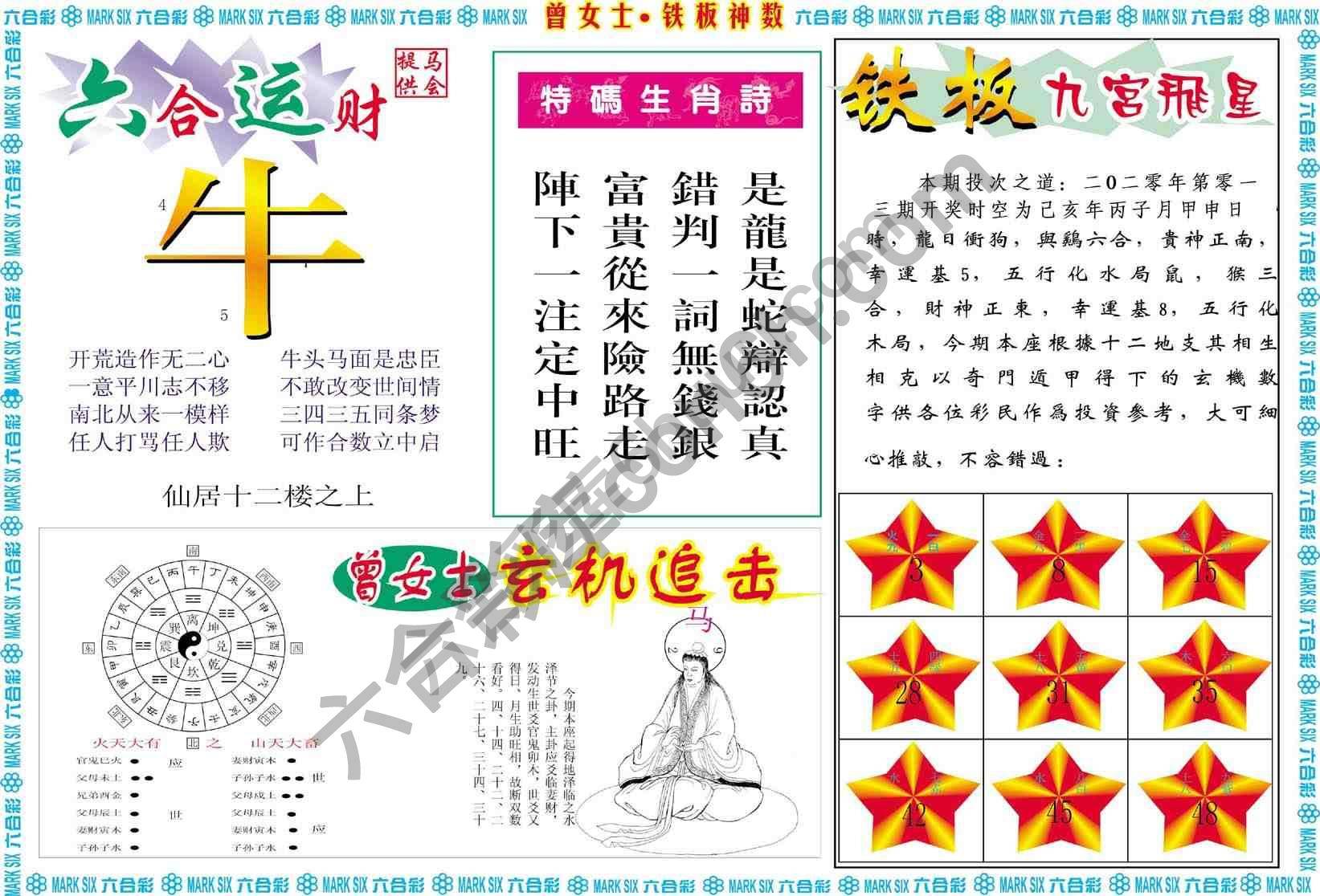 曾女士铁板神数