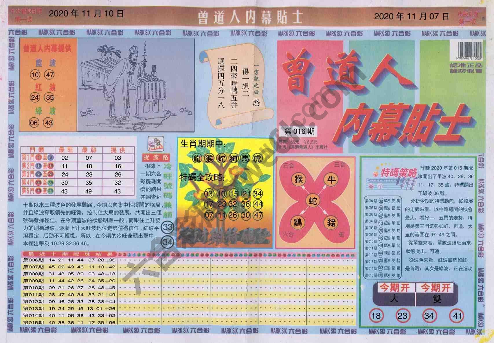 曾道人内幕贴士