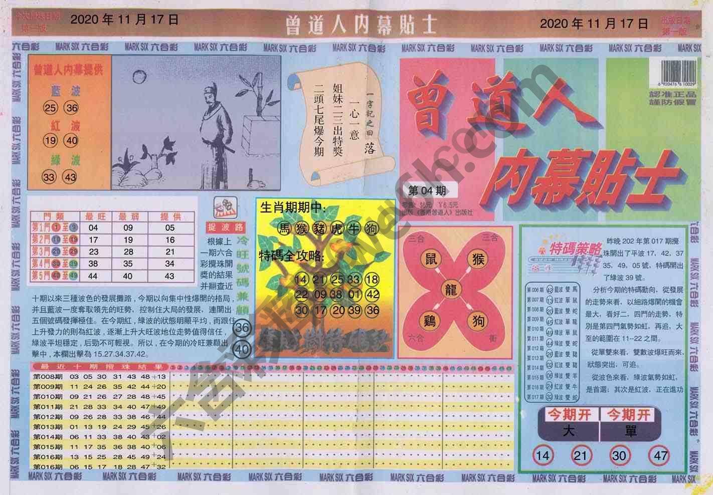 曾道人内幕贴士