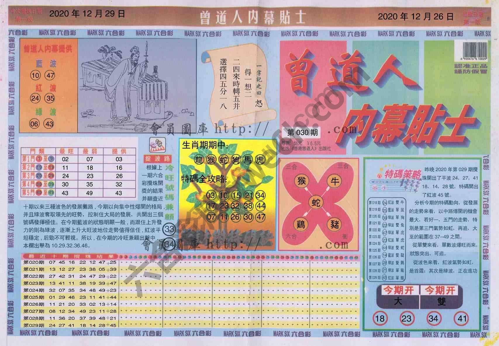 曾道人内幕贴士