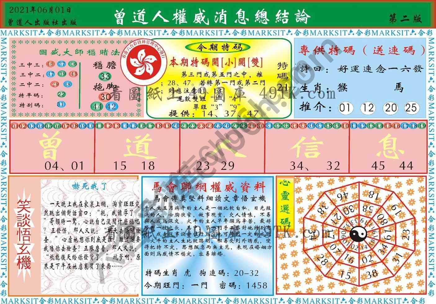 曾道人权威消息