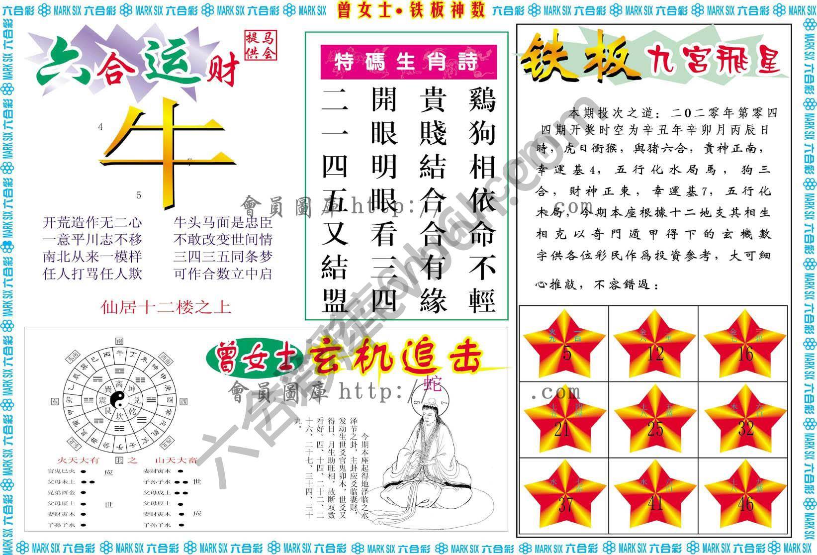 曾女士铁板神数