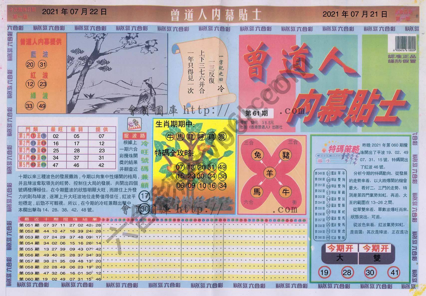 曾道人内幕贴士