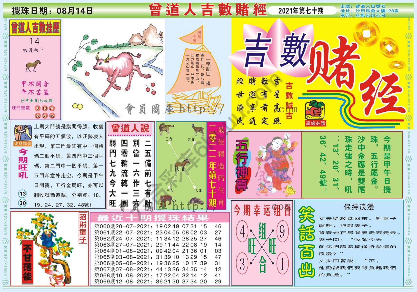 曾道人吉数赌经