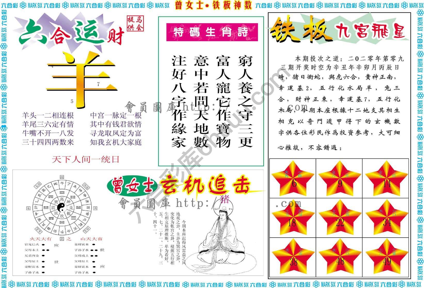 曾女士铁板神数