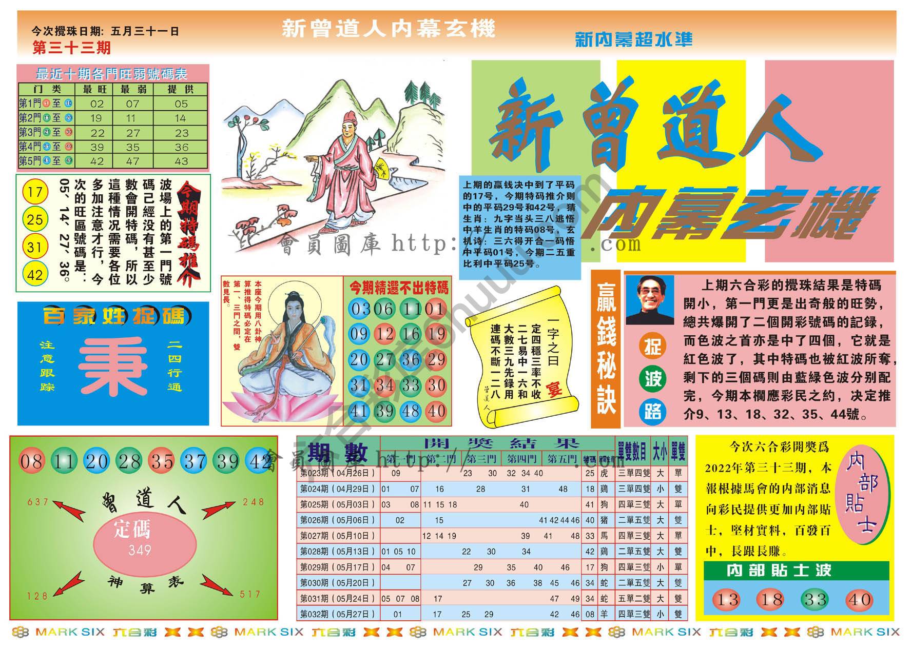 新曾道人内幕玄机