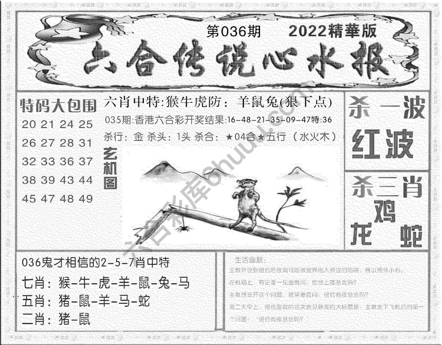 六合传说心水报