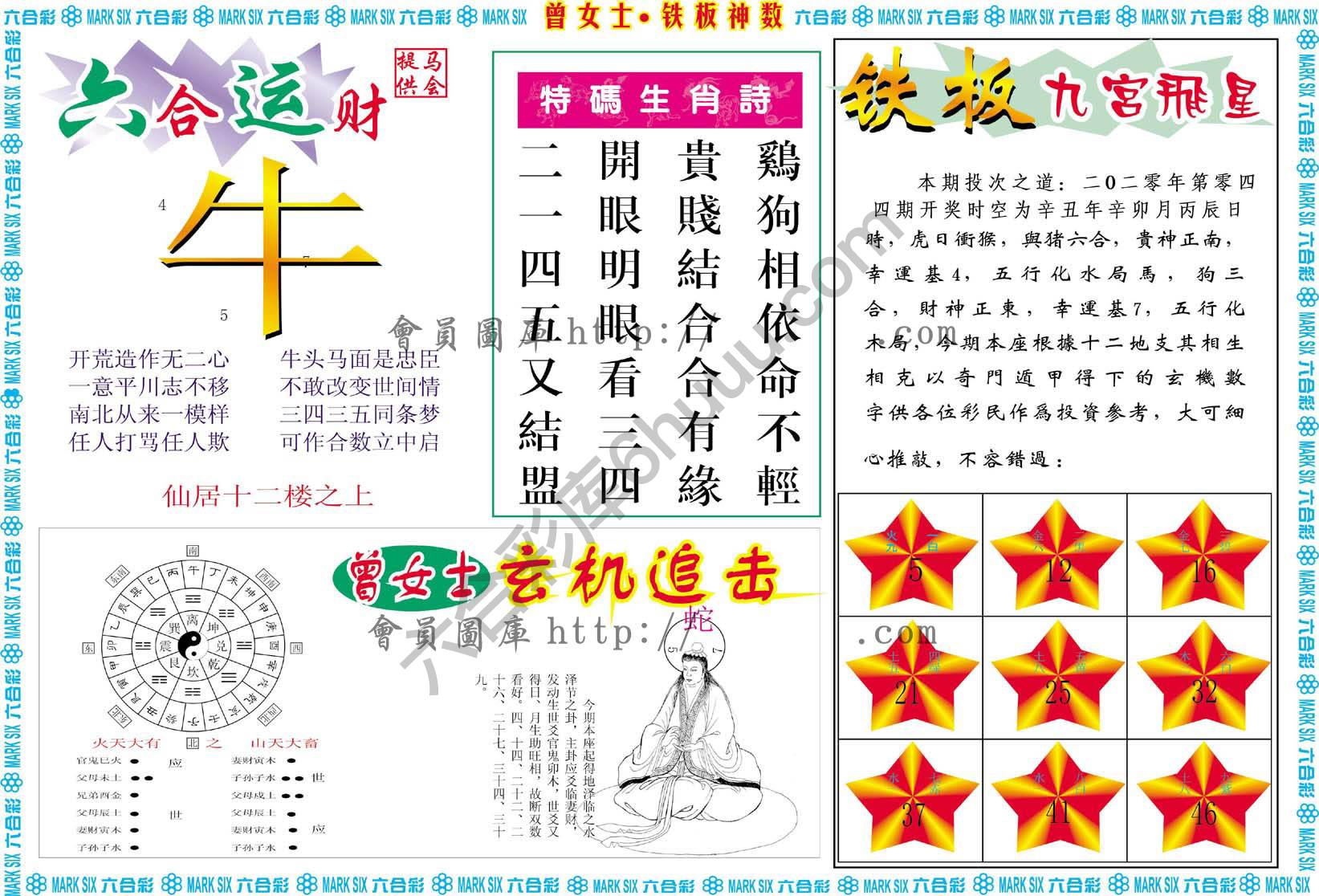 曾女士铁板神数