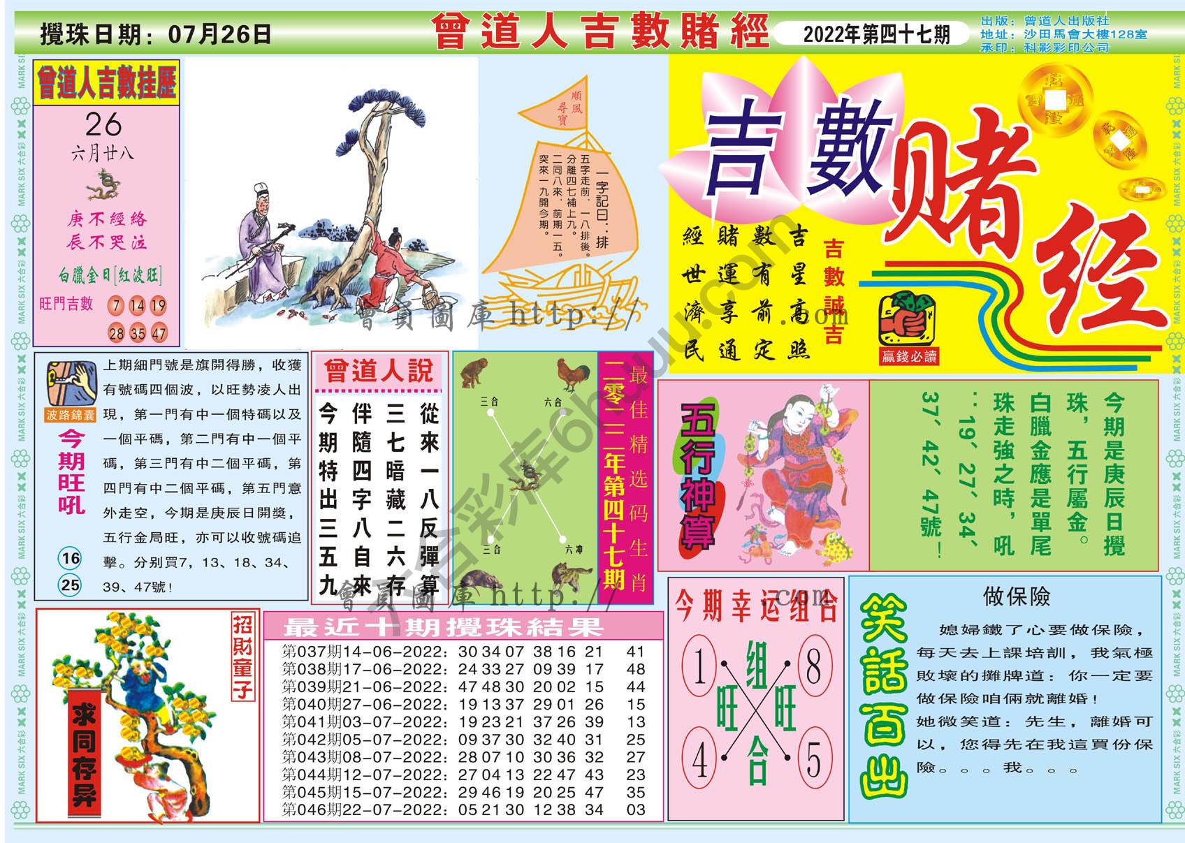 曾道人吉数赌经