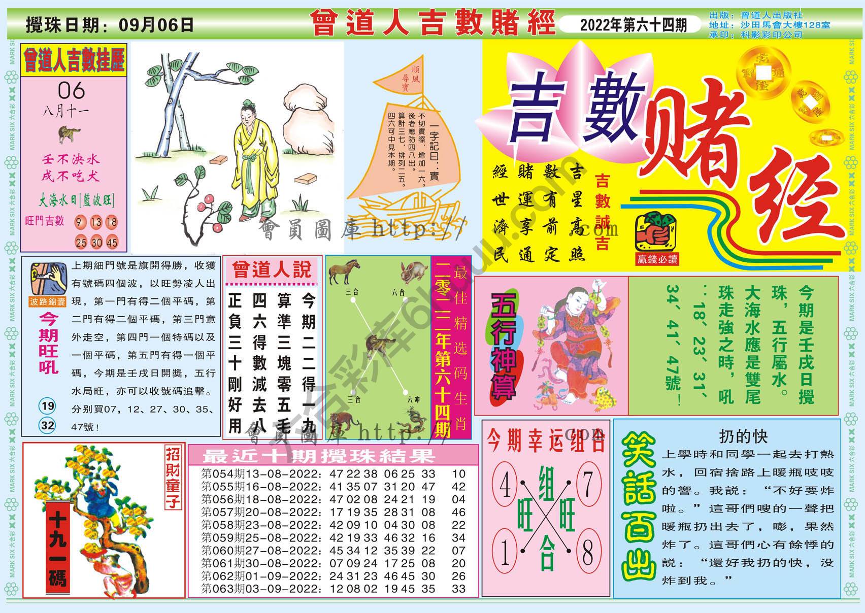 曾道人吉数赌经