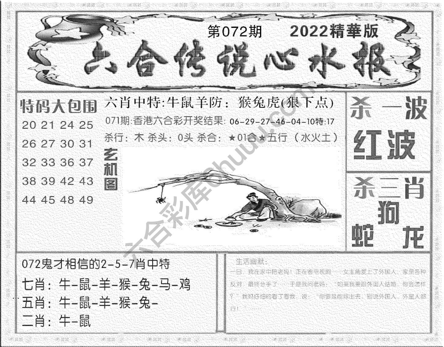 六合传说心水报