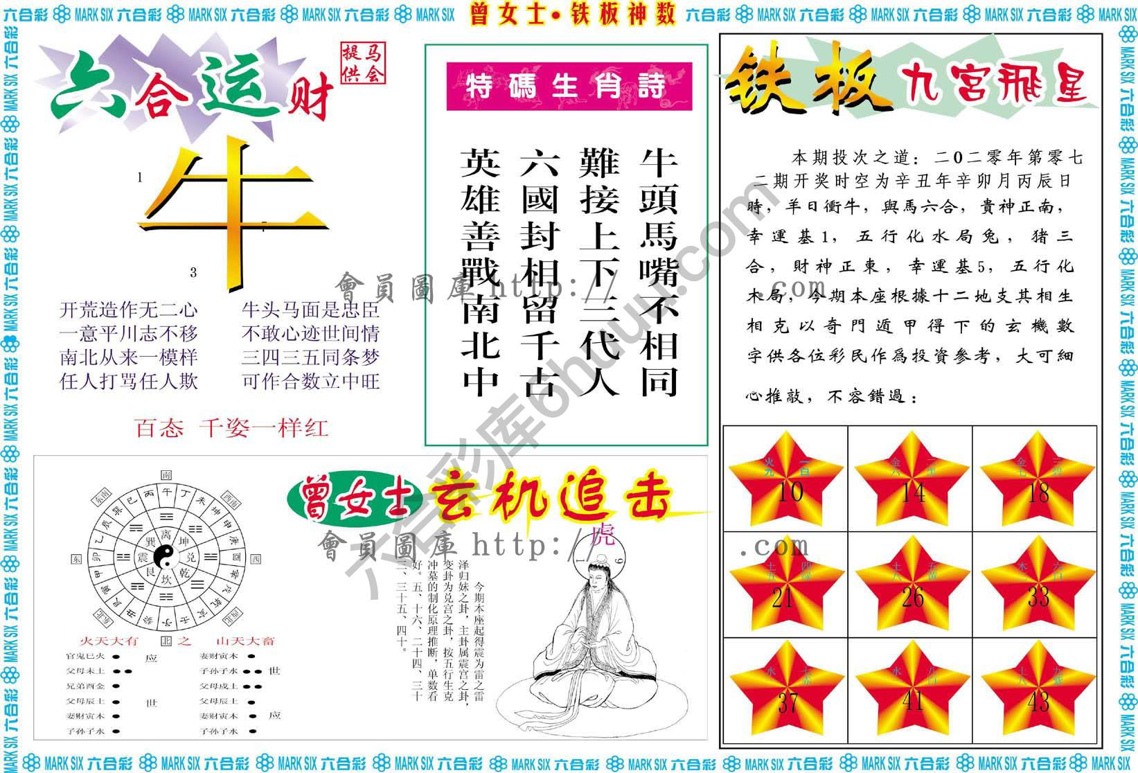 曾女士铁板神数