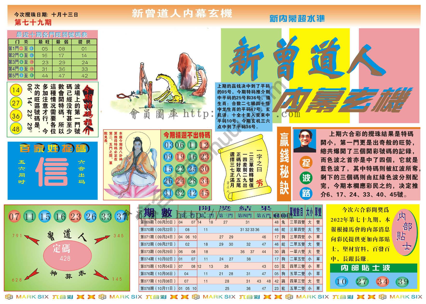 新曾道人内幕玄机