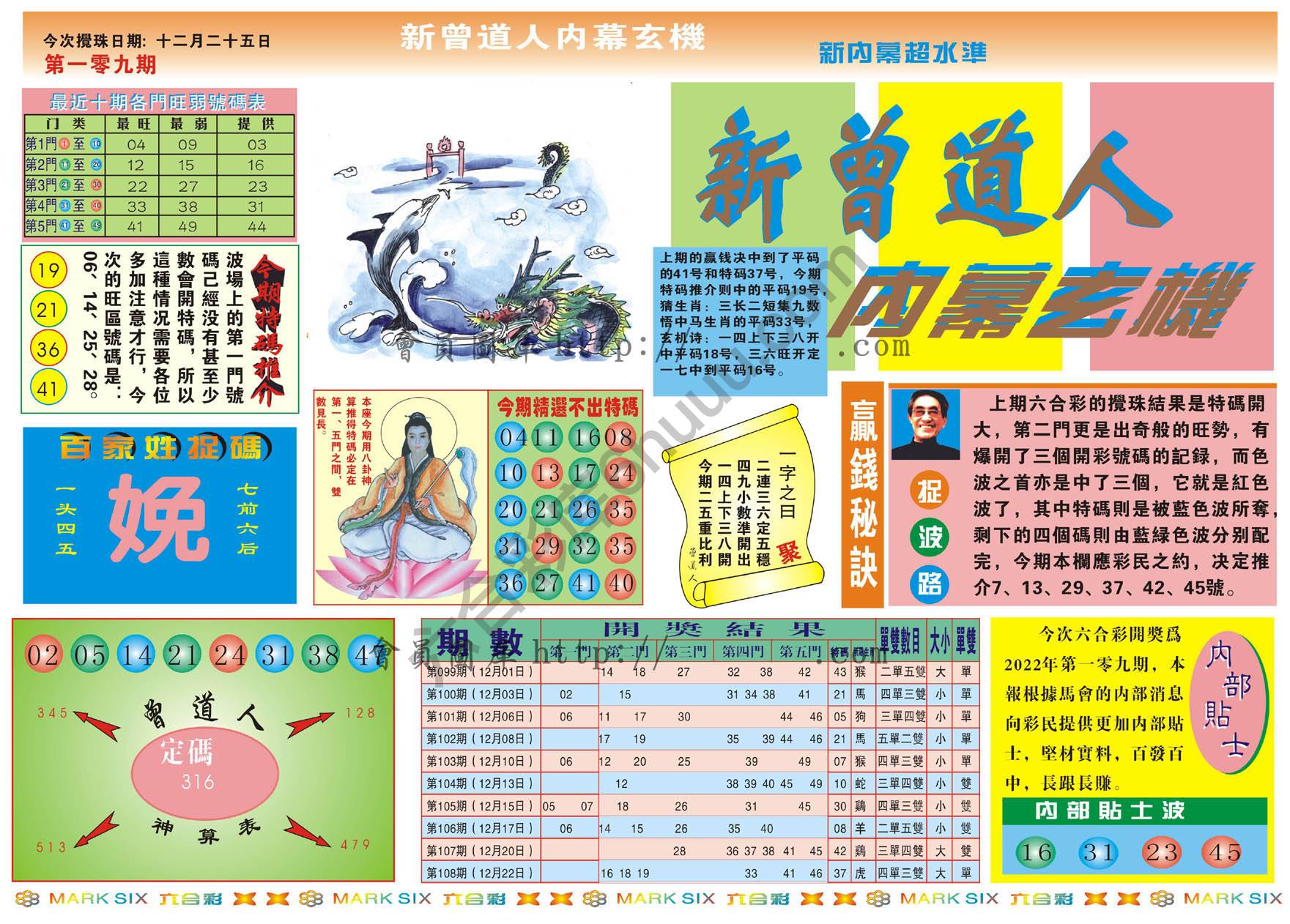 新曾道人内幕玄机