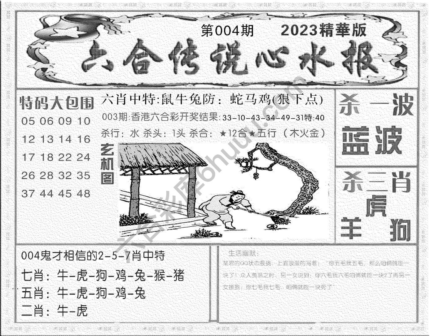 六合传说心水报