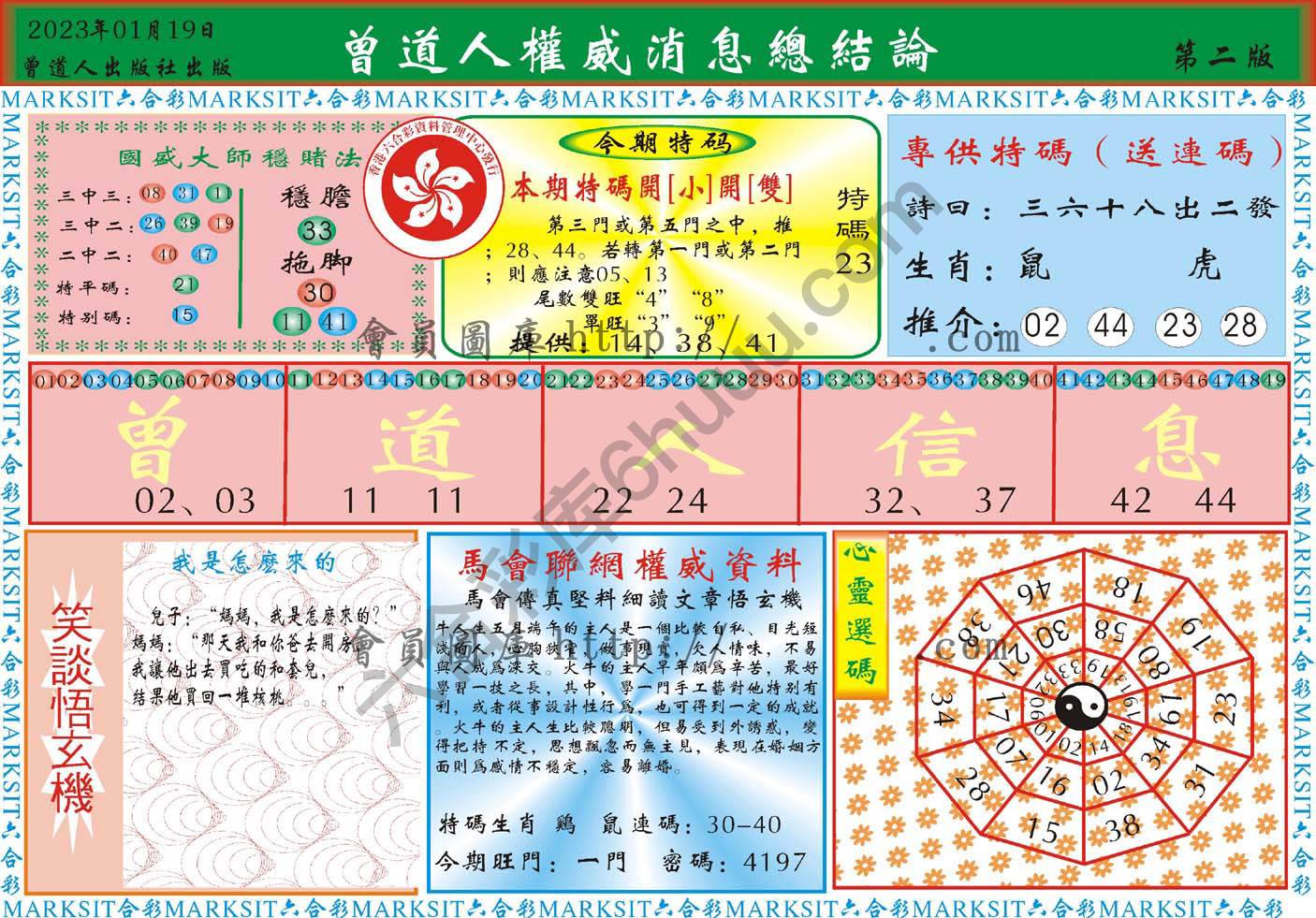 曾道人权威消息