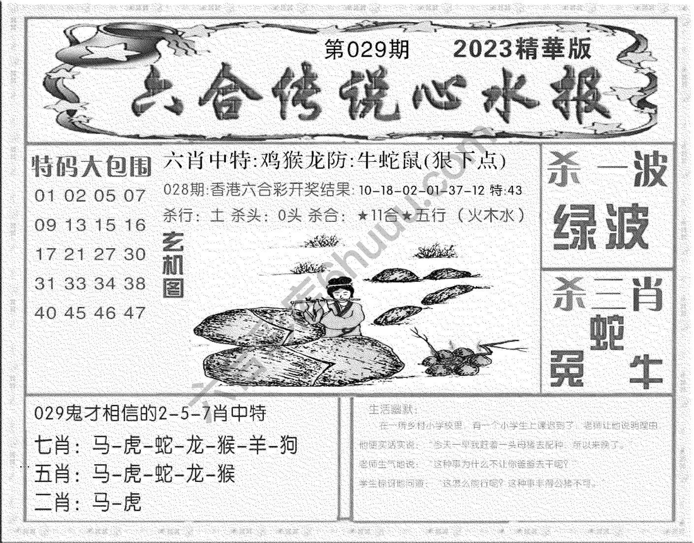 六合传说心水报