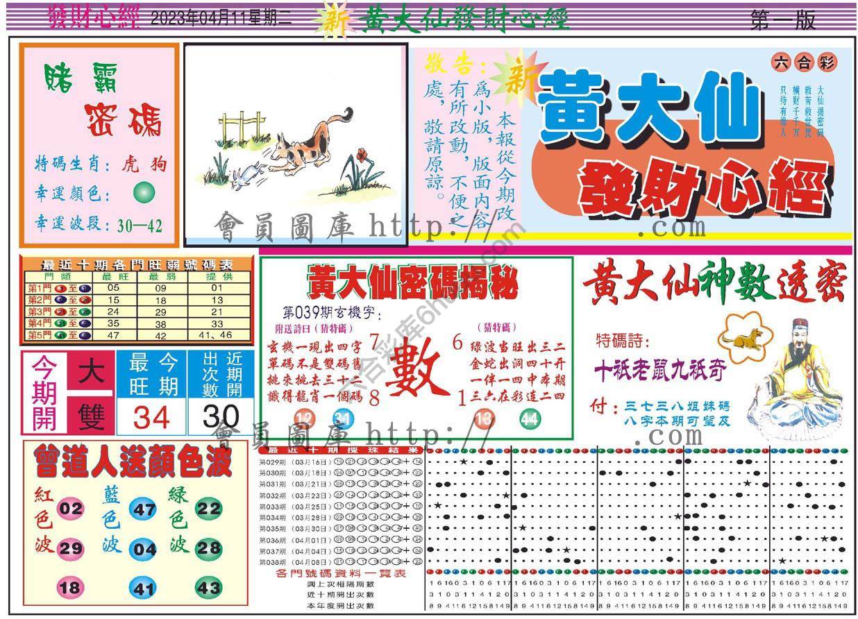 黄大仙发财心经