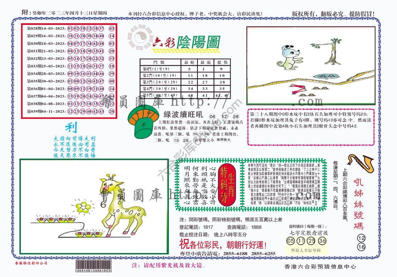 六彩阴阳图