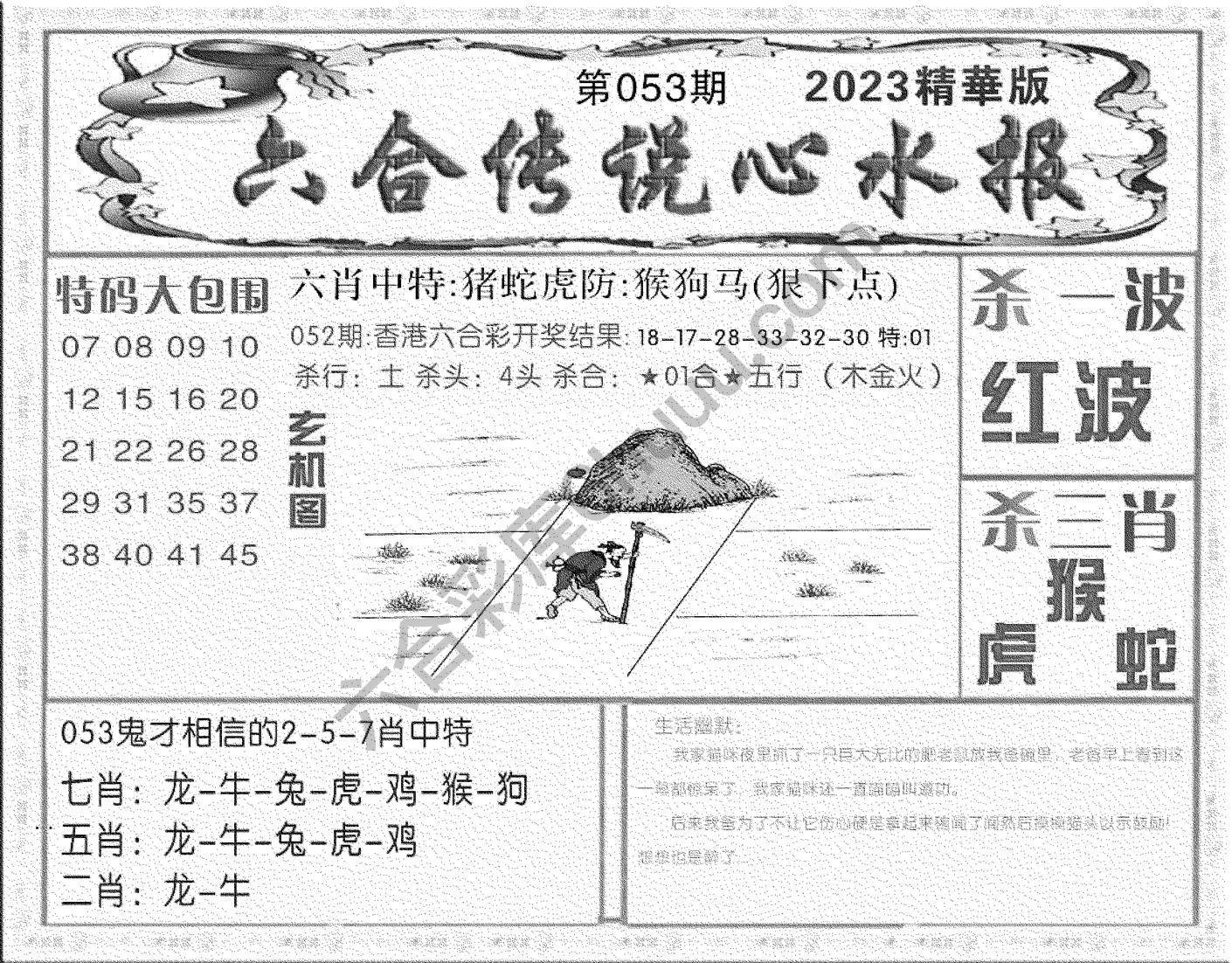 六合传说心水报