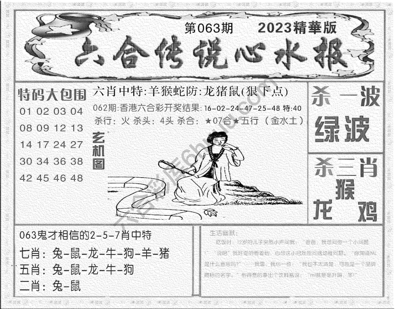 六合传说心水报