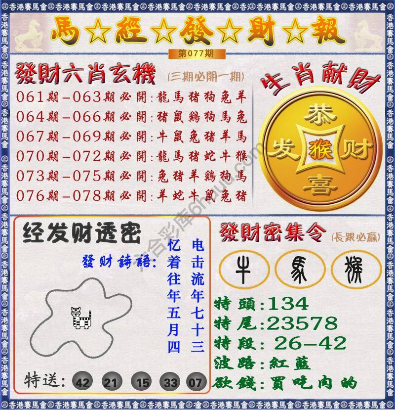 马经发财报