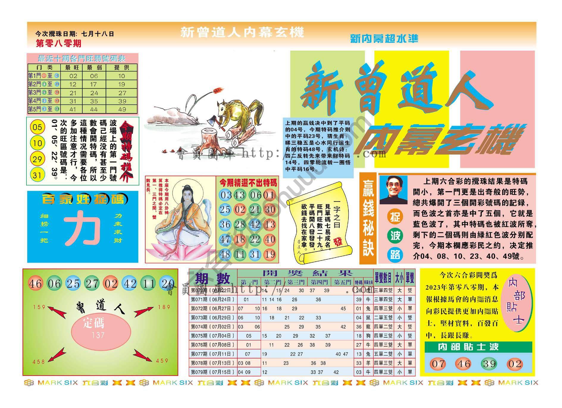 新曾道人内幕玄机