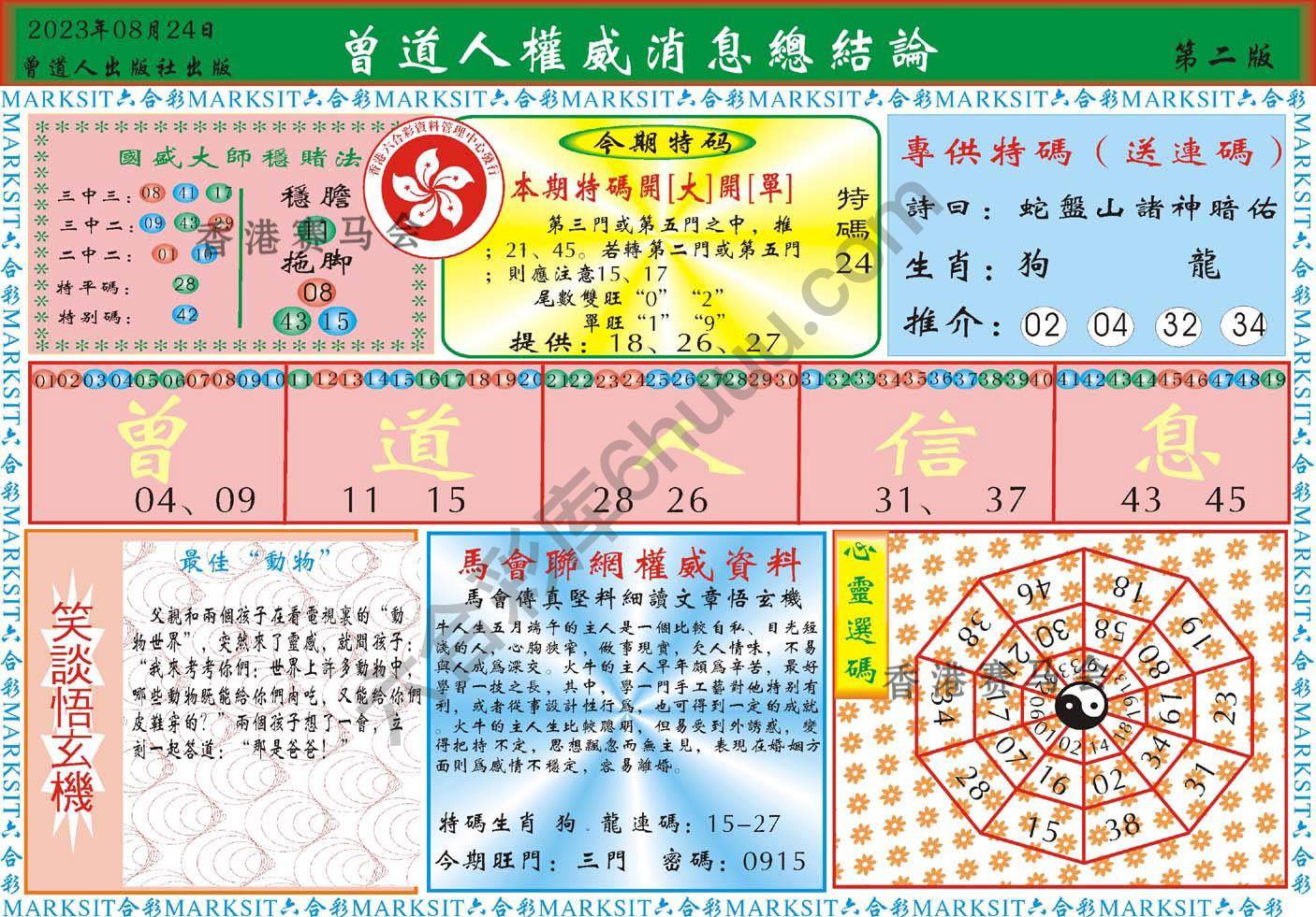 曾道人权威消息