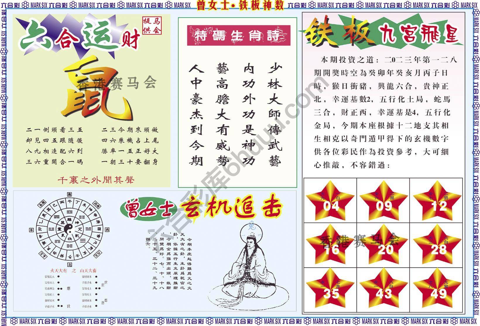 曾女士铁板神数