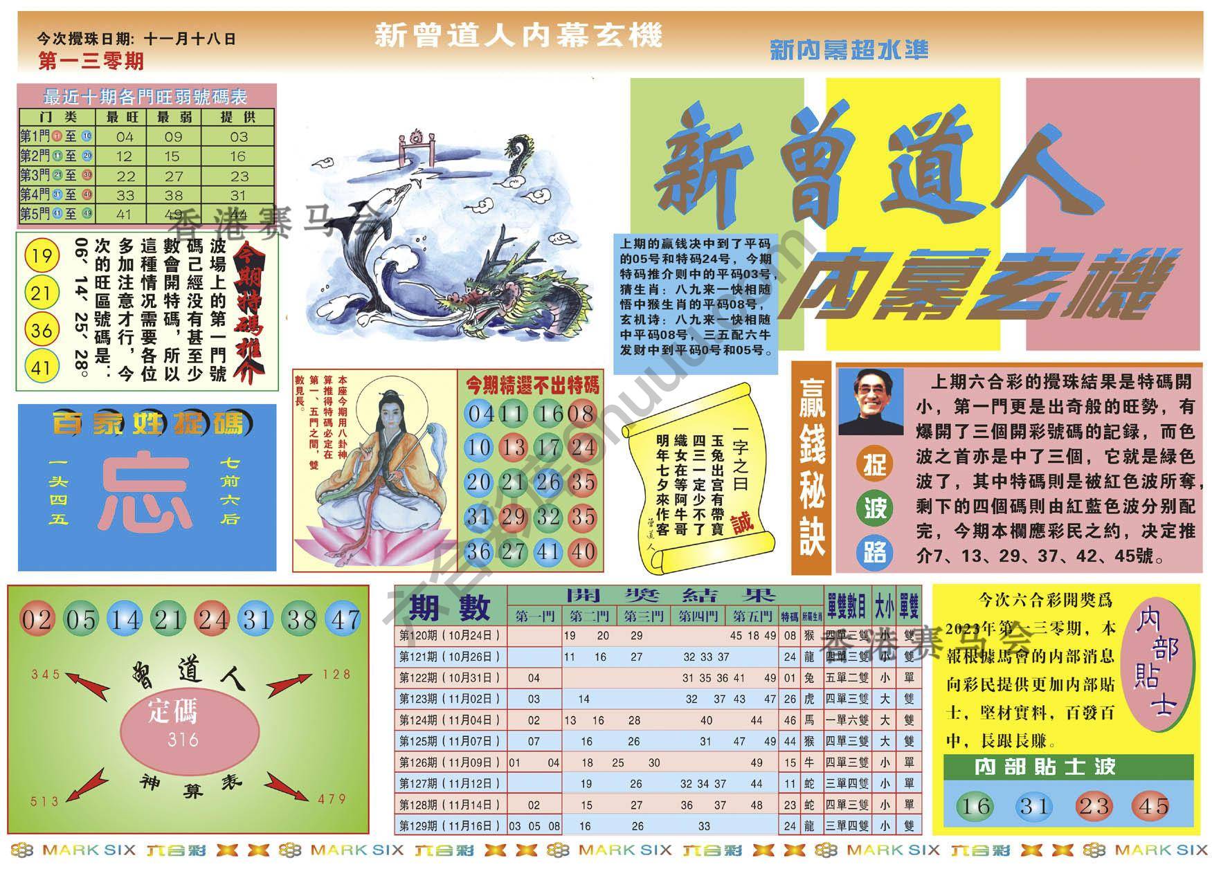 新曾道人内幕玄机