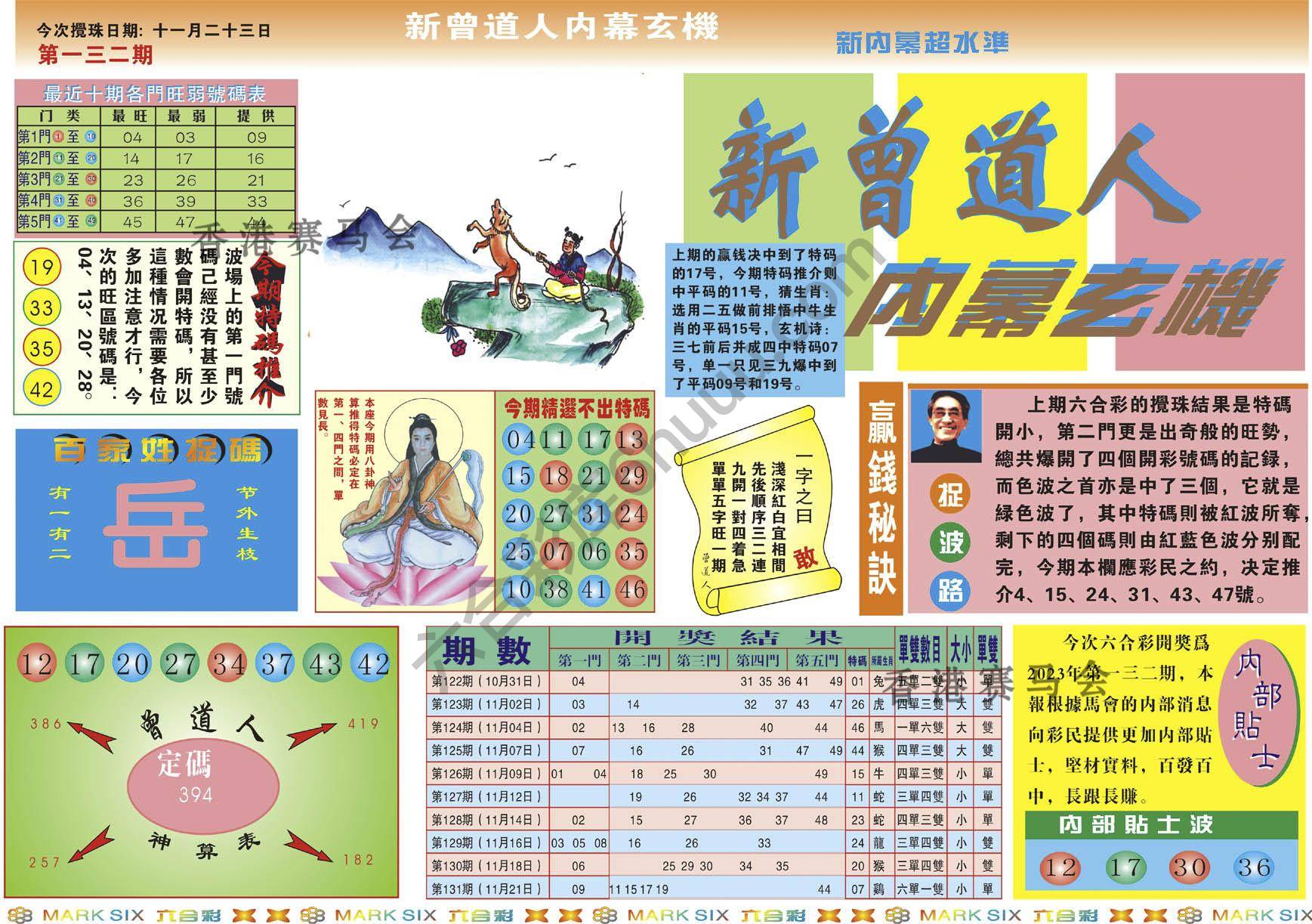 新曾道人内幕玄机