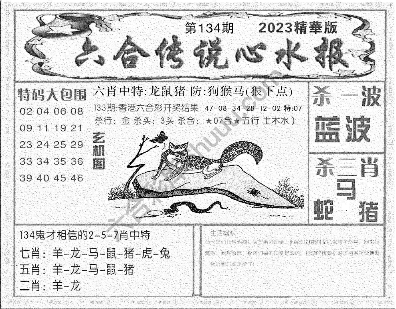 六合传说心水报