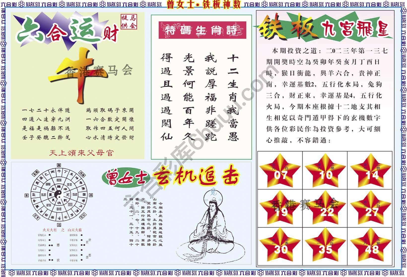 曾女士铁板神数