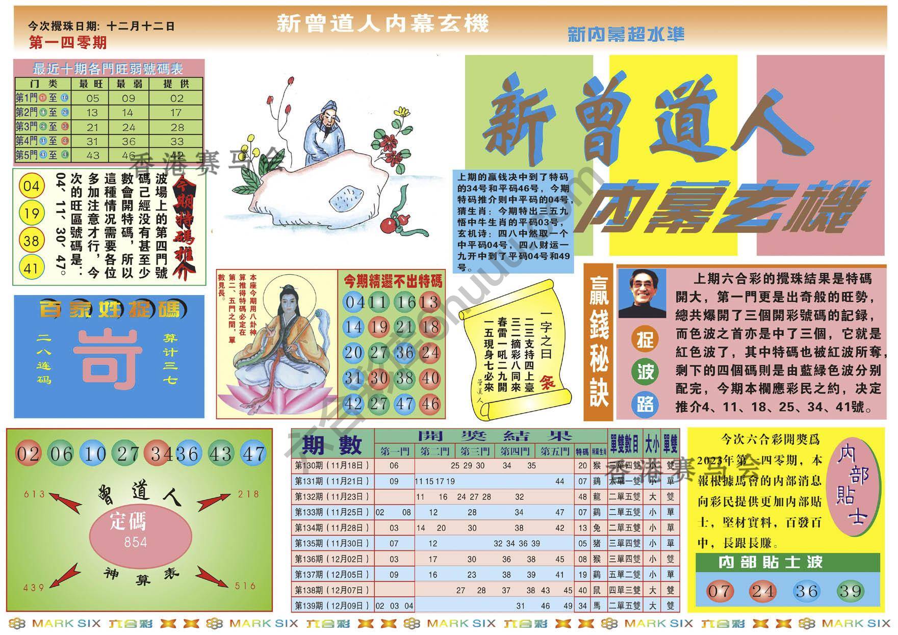 新曾道人内幕玄机