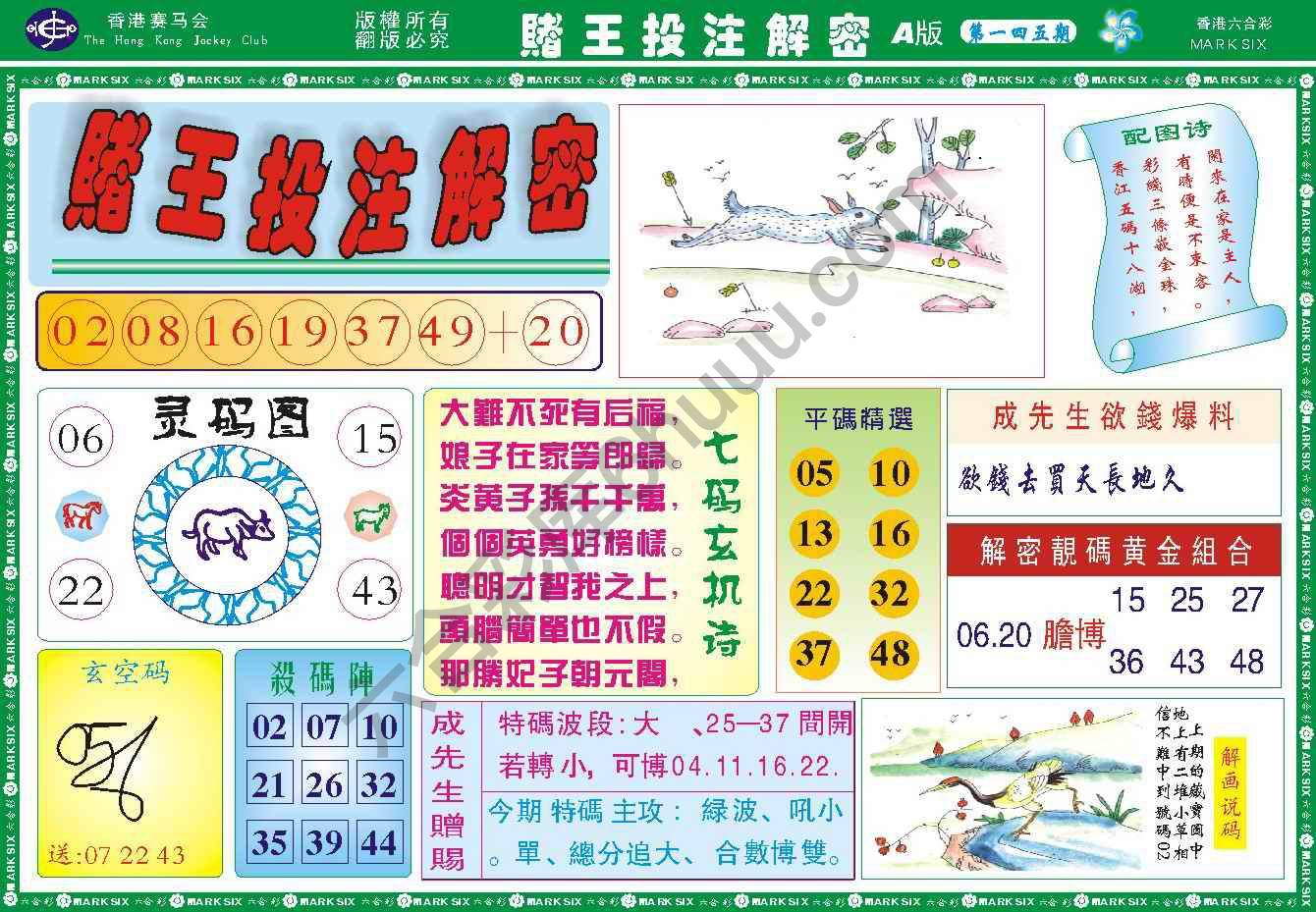 赌王投注解密