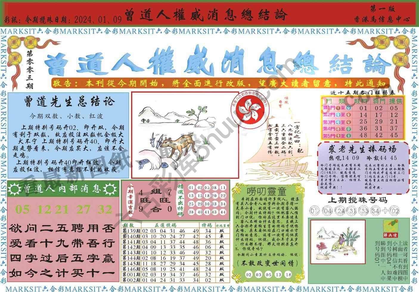 曾道人权威消息