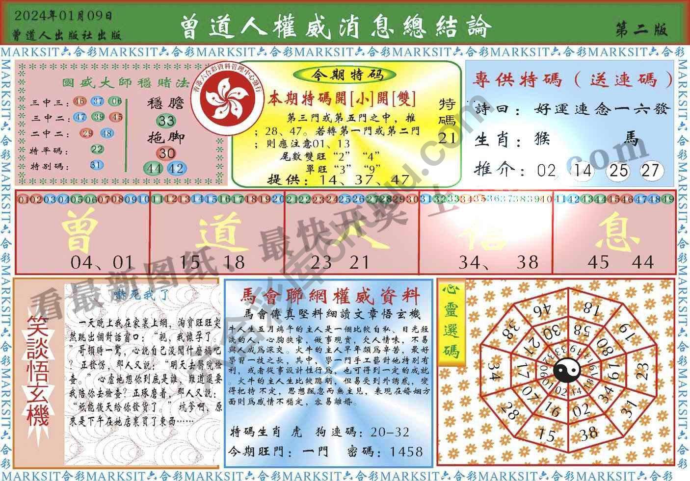 曾道人权威消息