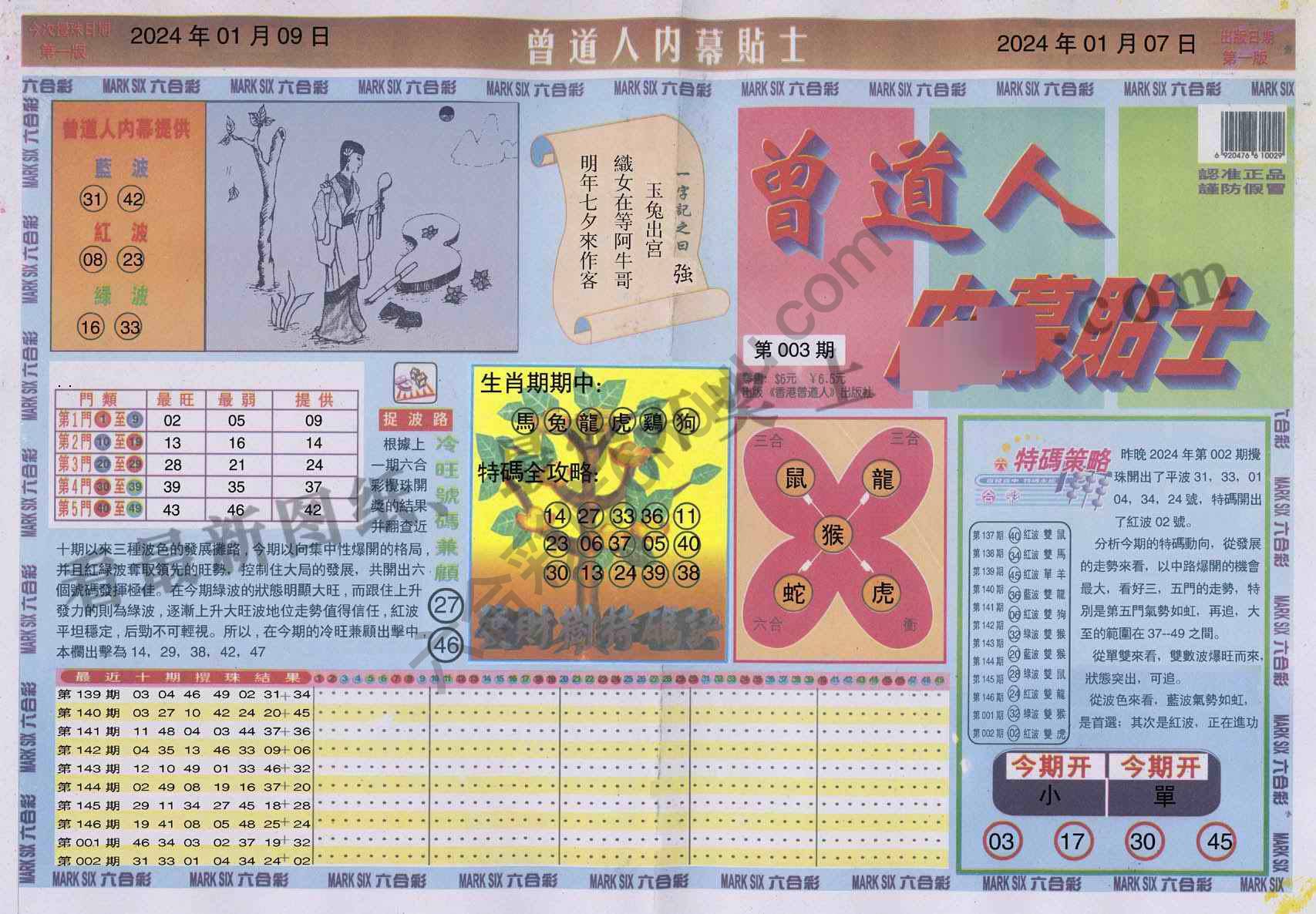 曾道人内幕贴士